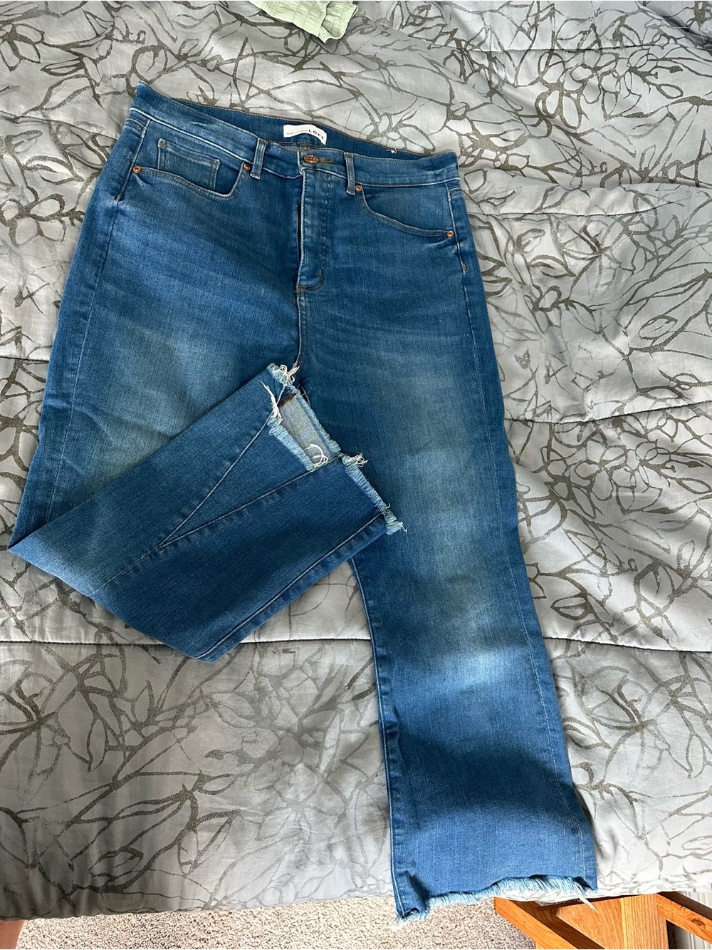 Flare crop Blue Women’s Jeans - Loft